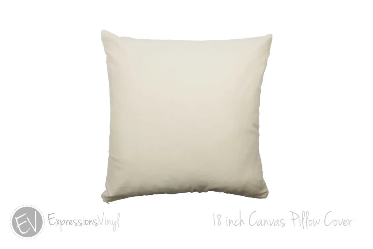 18" Canvas Pillow Cover - 2 Pack 3 18" Canvas Pillow Cover - 2 Pack