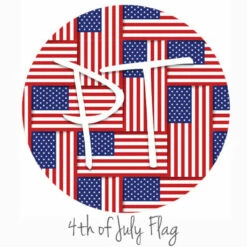 Gazebo Parts Direct Sales Store 54 12"x12" Patterned Heat Transfer Vinyl - 4th Of July Flag