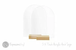 5"x7" Acrylic Arch Sign - 2pk.