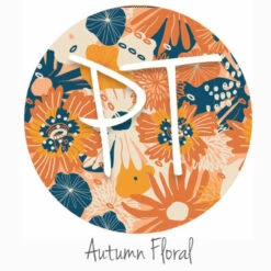 12"x12" Patterned Heat Transfer Vinyl - Autumn Floral