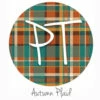 12"x12" Patterned Heat Transfer Vinyl - Autumn Plaid