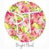 12"x12" Patterned Heat Transfer Vinyl - Bright Floral