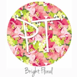 12"x12" Patterned Heat Transfer Vinyl - Bright Floral