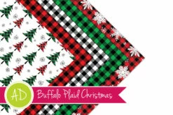 Buffalo Plaid Christmas - Permanent Patterned Vinyl Collection