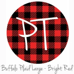 Gazebo Parts Direct Sales Store 15 12"x12" Patterned Heat Transfer Vinyl - Buffalo Plaid Large - Bright Red