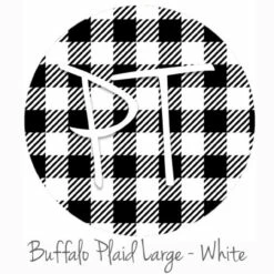 Gazebo Parts Direct Sales Store 35 12"x12" Patterned Heat Transfer Vinyl - Buffalo Plaid Large - White