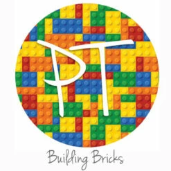 12"x12" Patterned Heat Transfer Vinyl - Building Bricks
