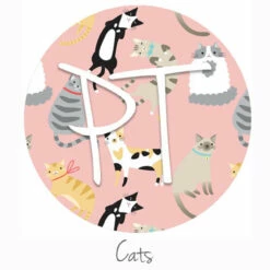 12"x12" Patterned Heat Transfer Vinyl - Cats