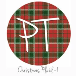 Gazebo Parts Direct Sales Store 33 12"x12" Patterned Heat Transfer Vinyl - Christmas Plaid #1