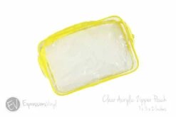 Clear Acrylic Zipper Pouch - 4pk.