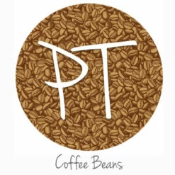 12"x12" Patterned Heat Transfer Vinyl - Coffee Beans