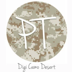 12"x12" Patterned Heat Transfer Vinyl - Digi Camo Desert