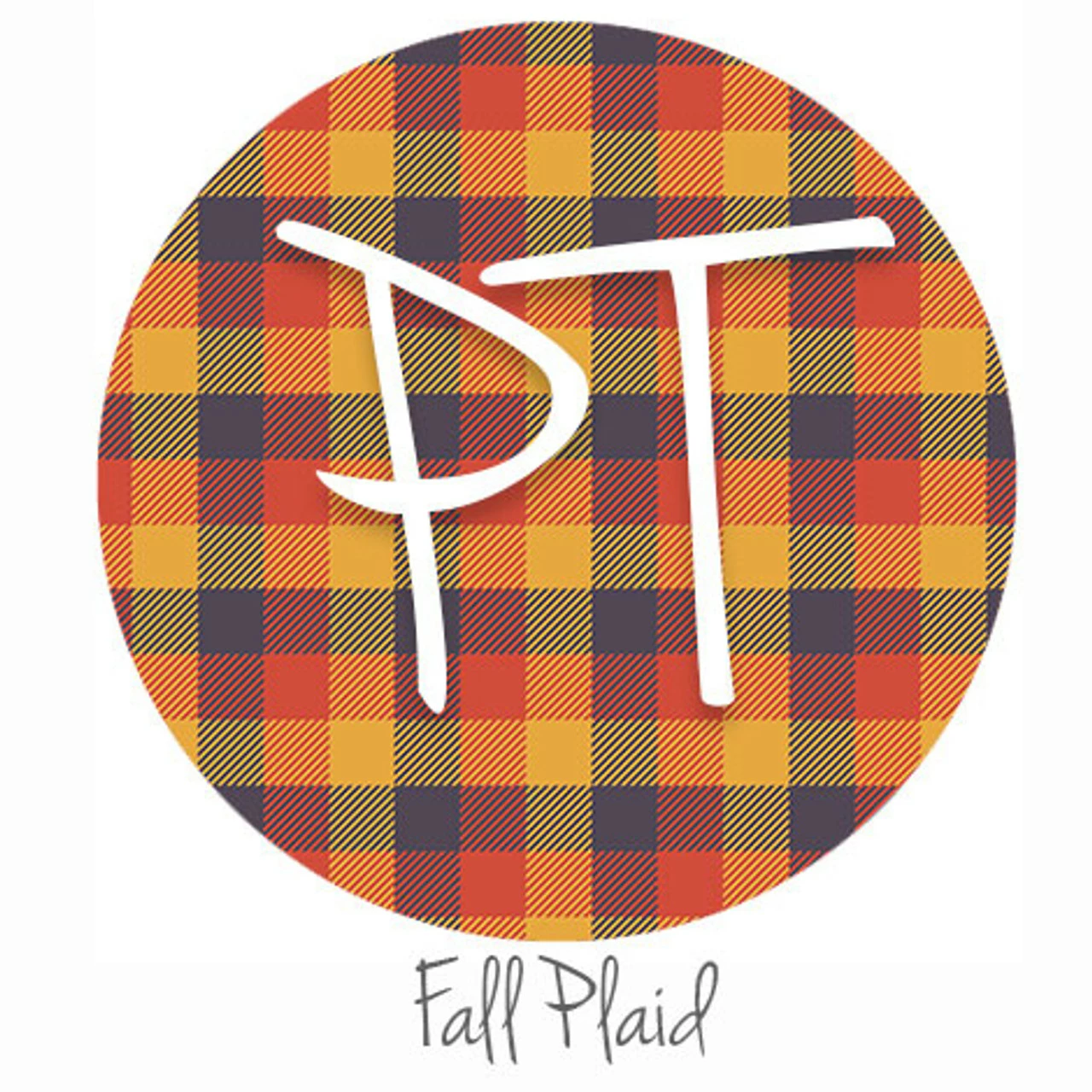 12"x12" Patterned Heat Transfer Vinyl - Fall Plaid 3 12"x12" Patterned Heat Transfer Vinyl - Fall Plaid