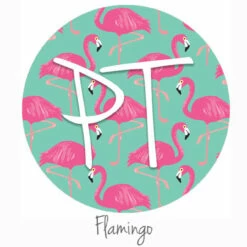 12"x12" Patterned Heat Transfer Vinyl - Flamingo
