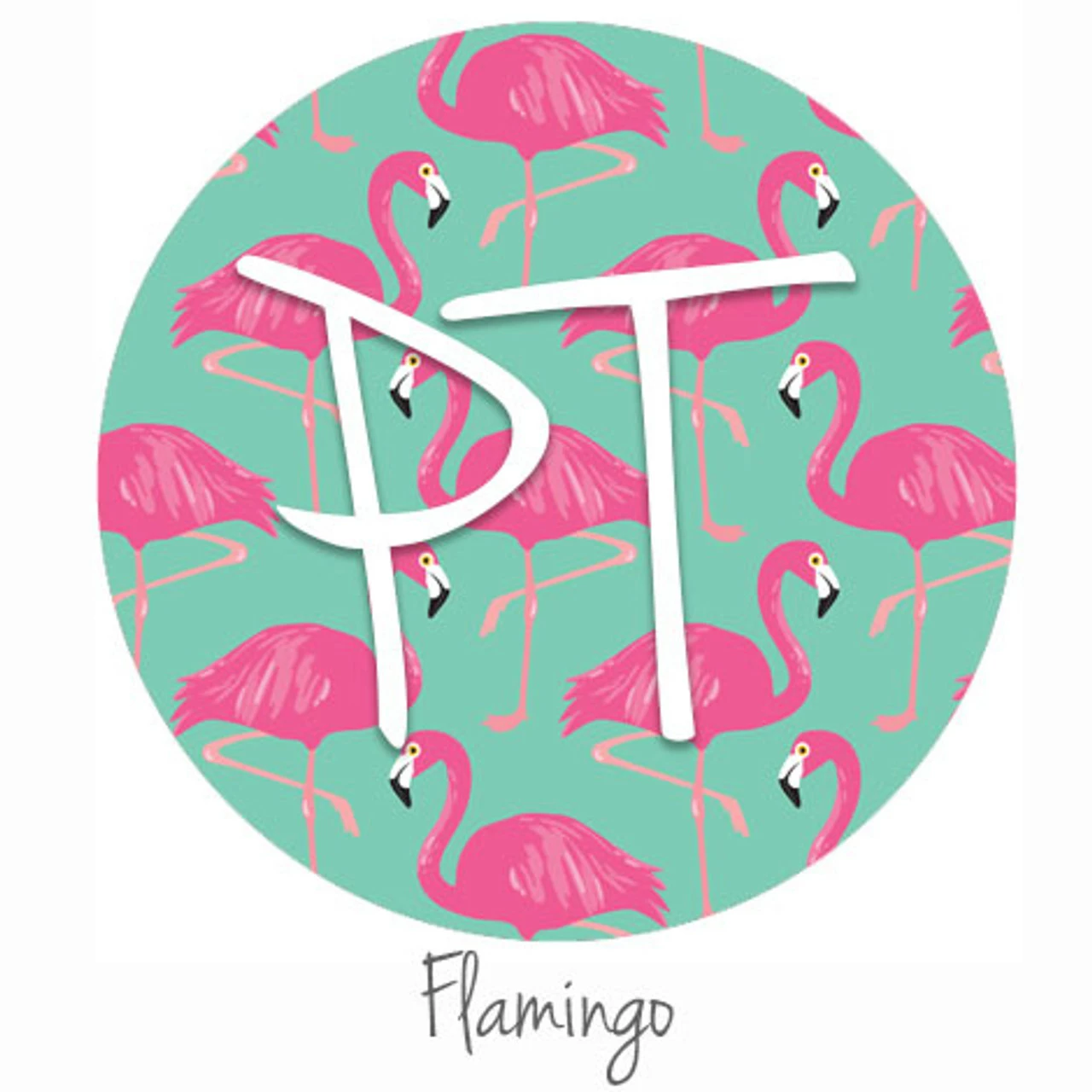 12"x12" Patterned Heat Transfer Vinyl - Flamingo 3 12"x12" Patterned Heat Transfer Vinyl - Flamingo