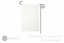 12"x18" Blank Sublimation Garden Flag - 4 Pack