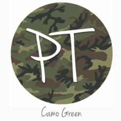 12"x12" Patterned Heat Transfer Vinyl - Camo - Green