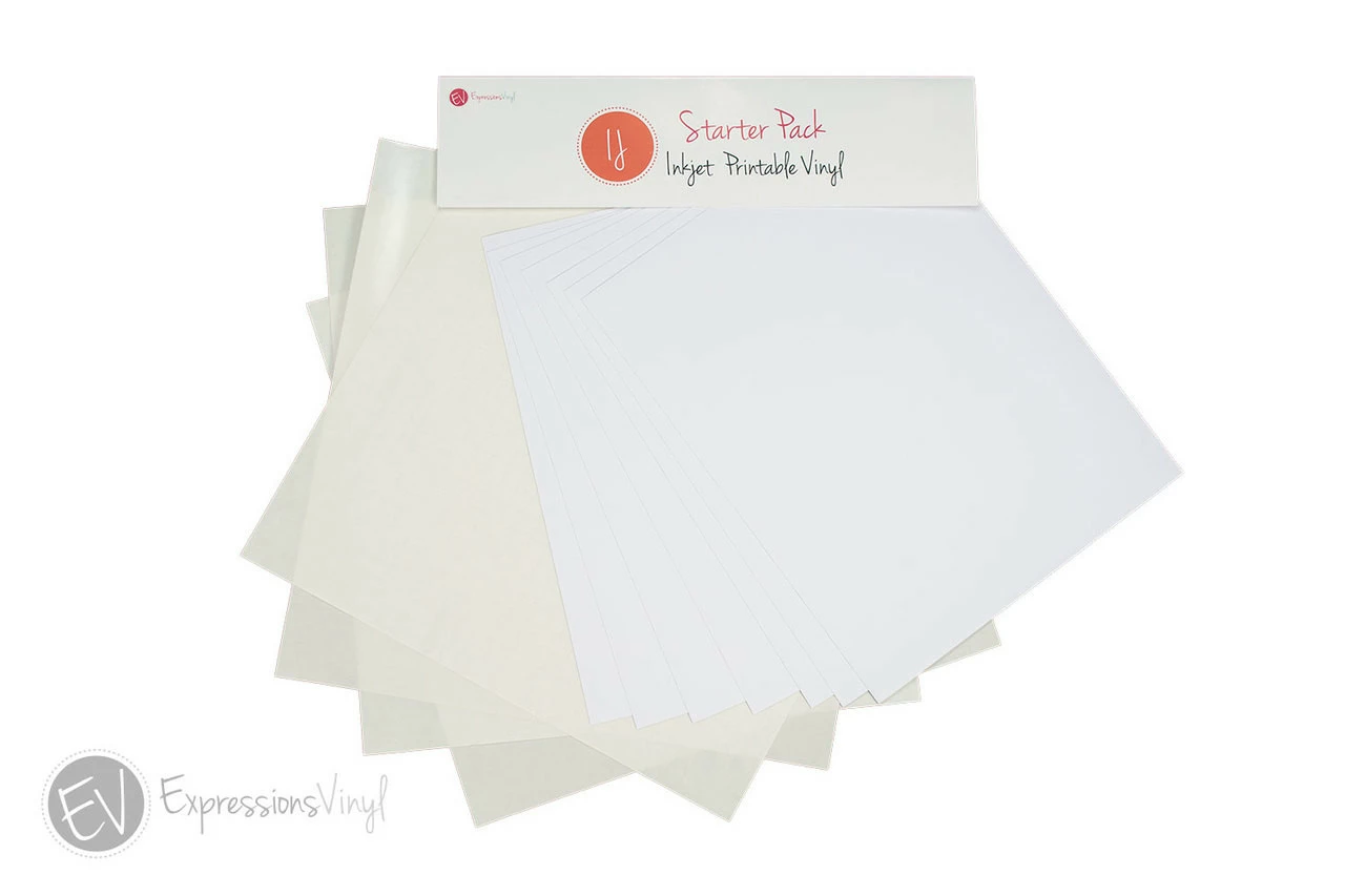 Expressions Vinyl Inkjet Printable Vinyl Starter Pack 3 Expressions Vinyl Inkjet Printable Vinyl Starter Pack