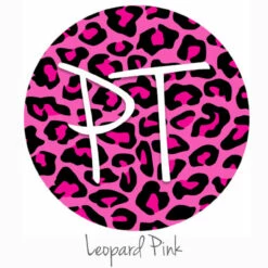 12"x12" Patterned Heat Transfer Vinyl - Leopard Pink