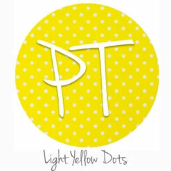 12"x12" Patterned Heat Transfer Vinyl - Dots - Light Yellow
