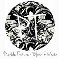 12"x12" Patterned Heat Transfer Vinyl - Marble Texture - Black & White