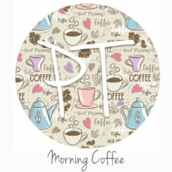 12"x12" Patterned Heat Transfer Vinyl - Morning Coffee