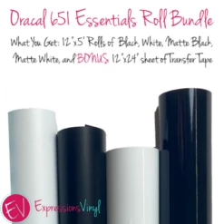 Oracal 651 Essentials 5ft. Roll Bundle (+ BONUS Transfer Tape)
