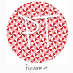 12"x12" Patterned Heat Transfer Vinyl - Peppermint