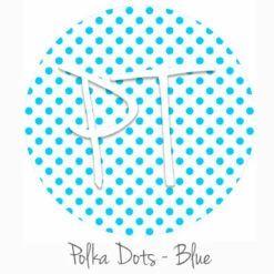 12"x12" Patterned Heat Transfer Vinyl - Polka Dots Blue