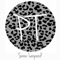 12"x12" Patterned Heat Transfer Vinyl - Snow Leopard