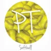 12"x12" Patterned Heat Transfer Vinyl - Softball -Sewing Supplies Sales 2024 Softball Swatch 71287.1644254349