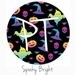 12"x12" Patterned Heat Transfer Vinyl - Spooky Bright