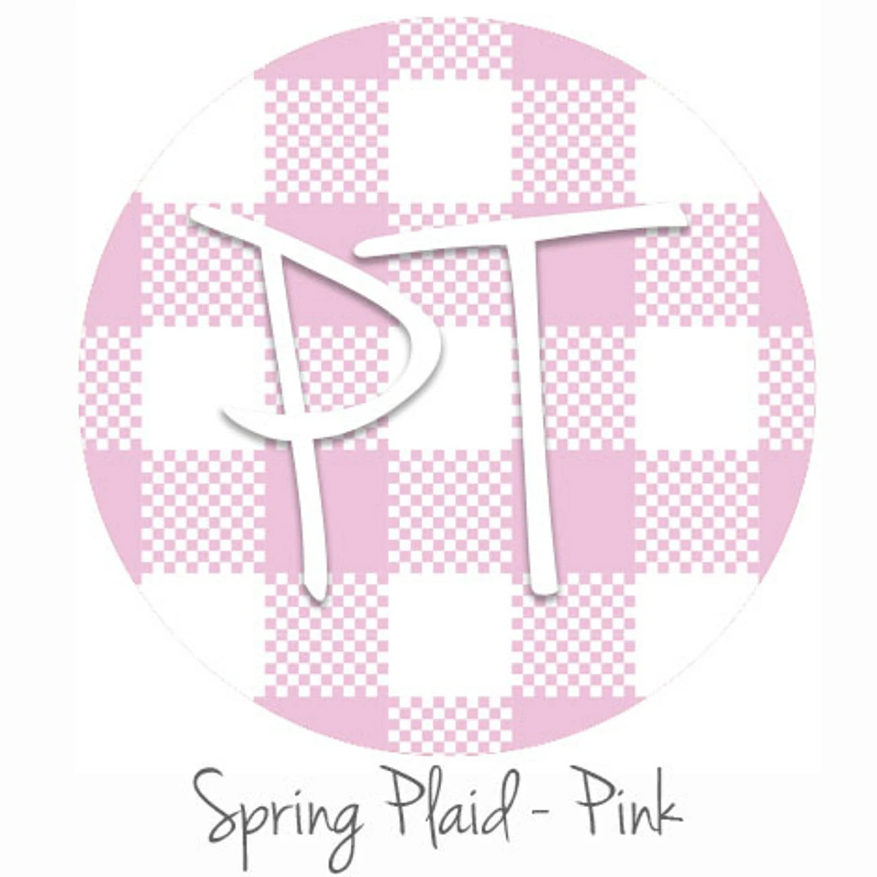 12"x12" Patterned Heat Transfer Vinyl - Spring Plaid - Pink 3 12"x12" Patterned Heat Transfer Vinyl - Spring Plaid - Pink
