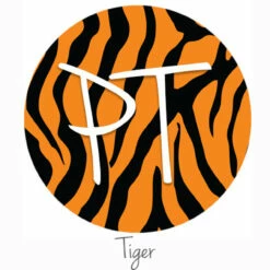 12"x12" Patterned Heat Transfer Vinyl - Tiger