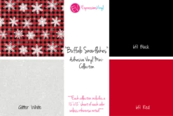Buffalo Snowflakes - Adhesive Vinyl Mini-Collection