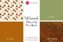 Fall Chamomile - Adhesive Vinyl Mini-Collection