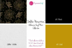 Golden Poinsettias - Adhesive Vinyl Mini-Collection