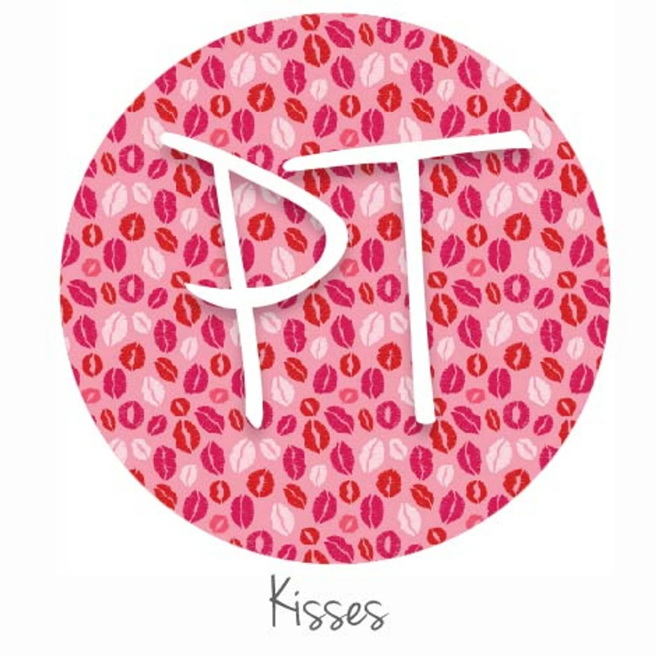 12" X 12" Patterned Heat Transfer - Kisses 3 12" X 12" Patterned Heat Transfer - Kisses